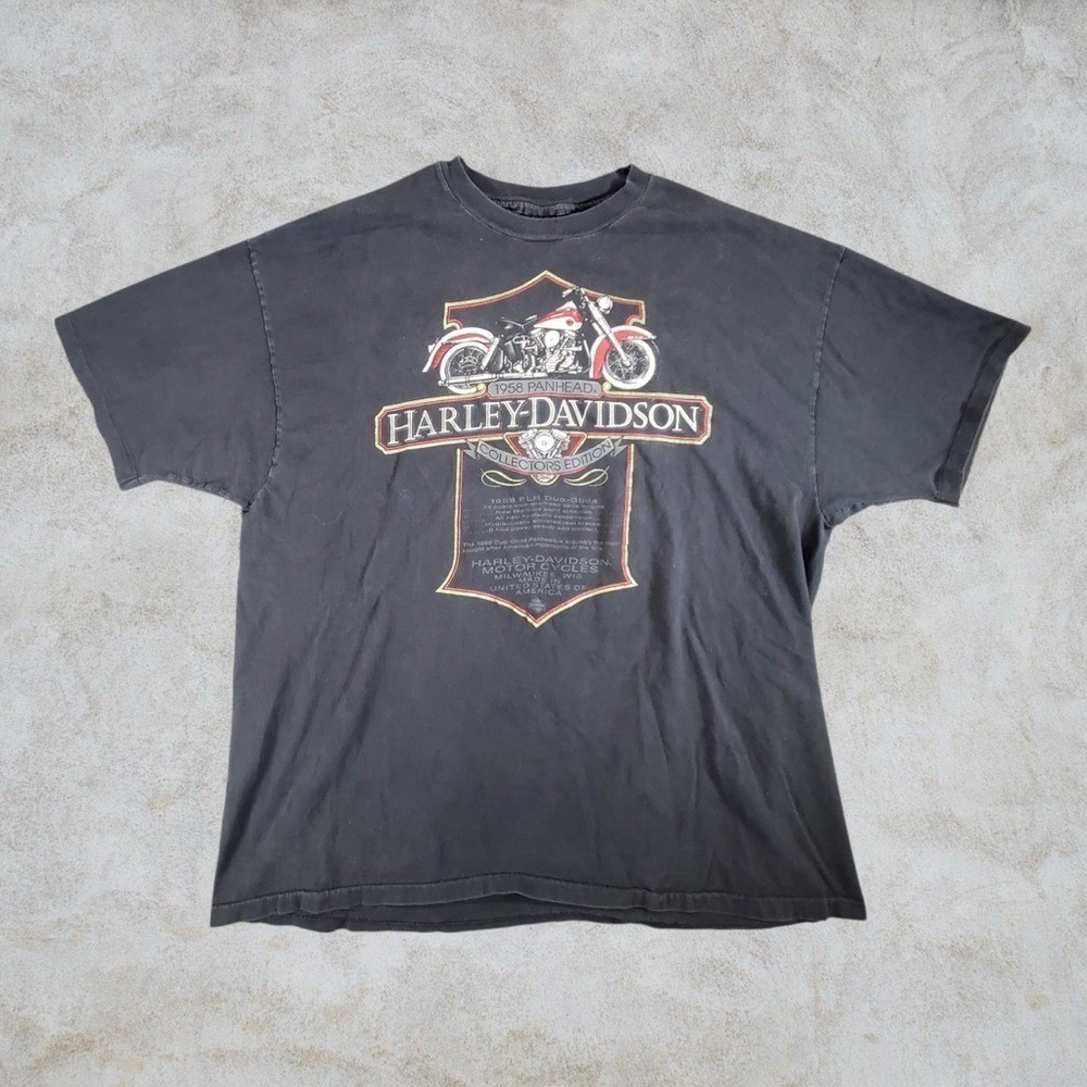 Vintage Harley-Davidson Shirt Mens XXL Black 90s Chick's Dealership Collector Ed